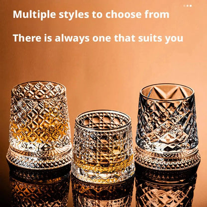 Rotating Whisky Glasses