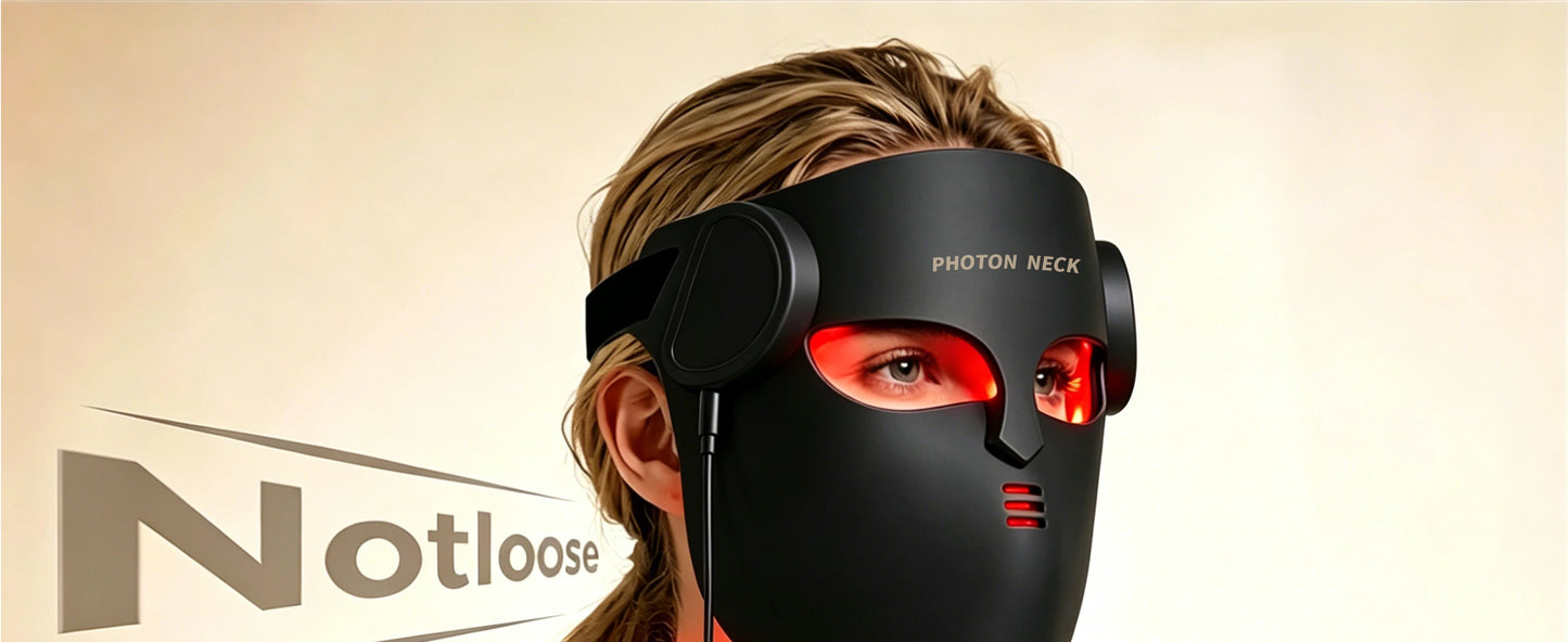 Red Light Therapy LED Face Mask with Neck