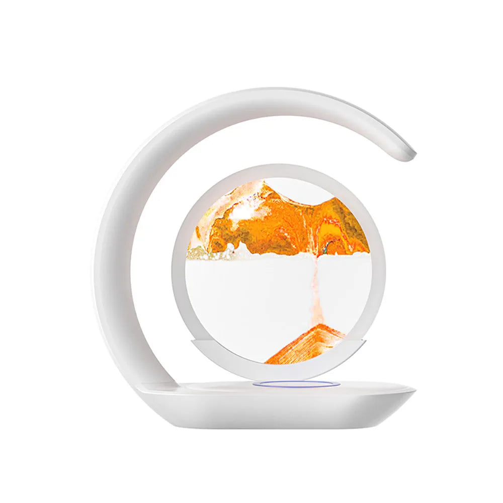 Quicksand Table Lamp with Wireless Charging Desk