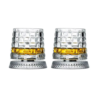 Rotating Whisky Glasses
