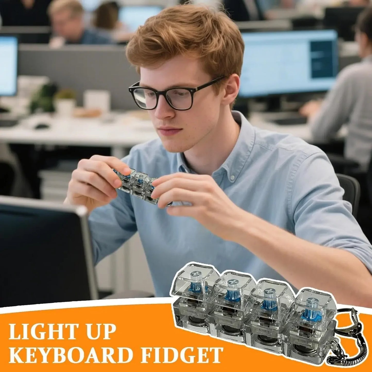 LED Keyboard Keychain