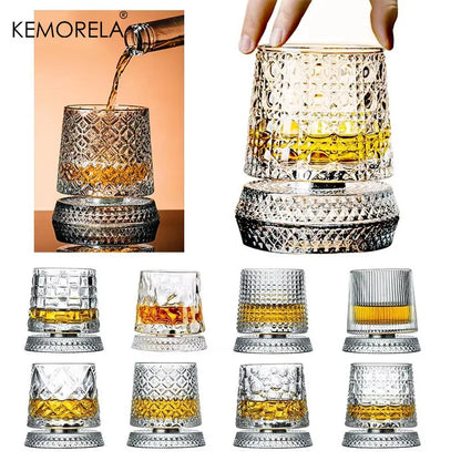 Rotating Whisky Glasses