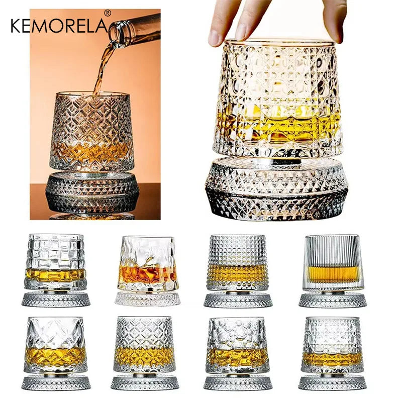 Rotating Whisky Glasses