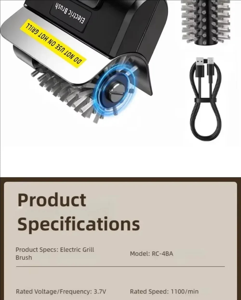 Electric BBQ Clean Brush