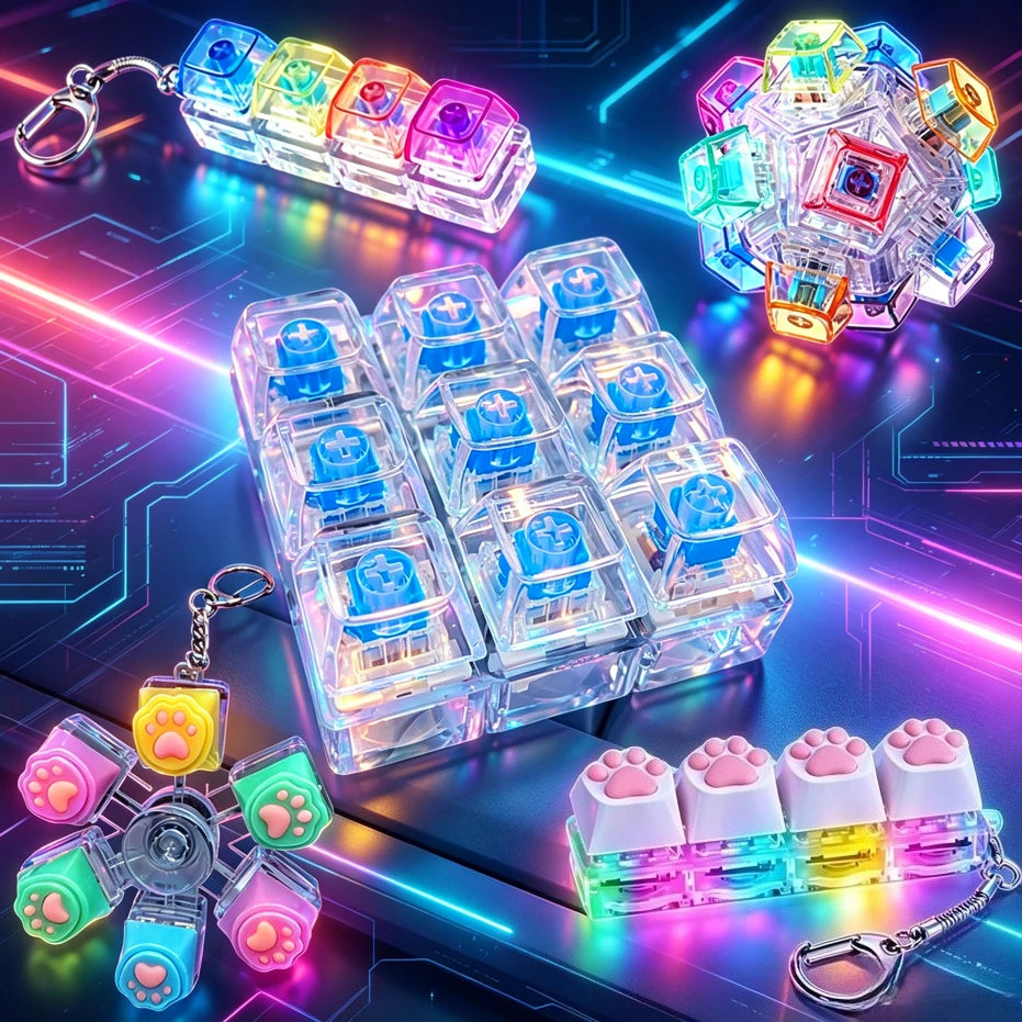 LED Keyboard Keychain