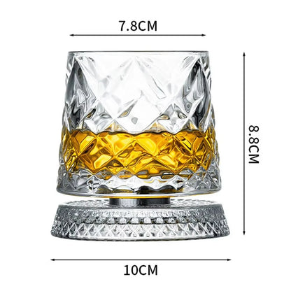 Rotating Whisky Glasses