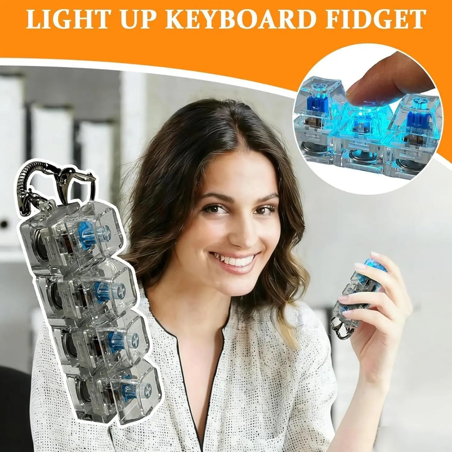 LED Keyboard Keychain