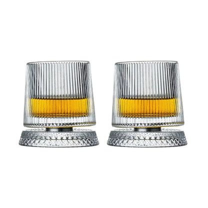 Rotating Whisky Glasses