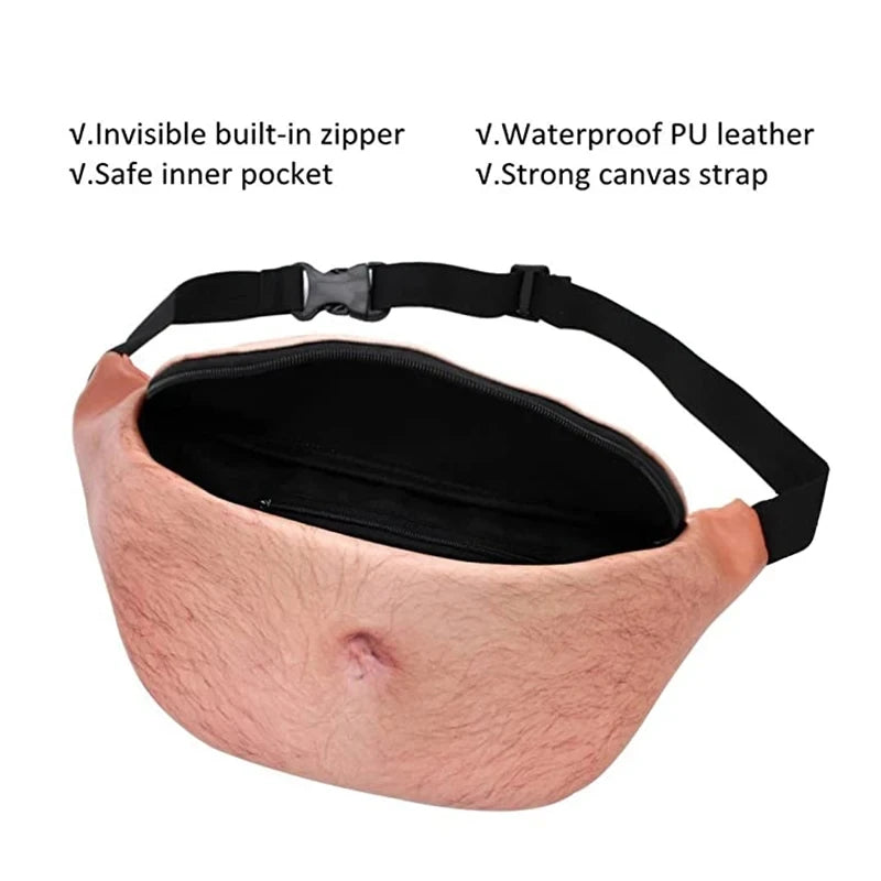 Funny Fat Belly Pouch Waist Bag