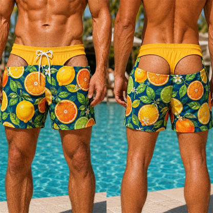 Funny Pattern Swim Trunks