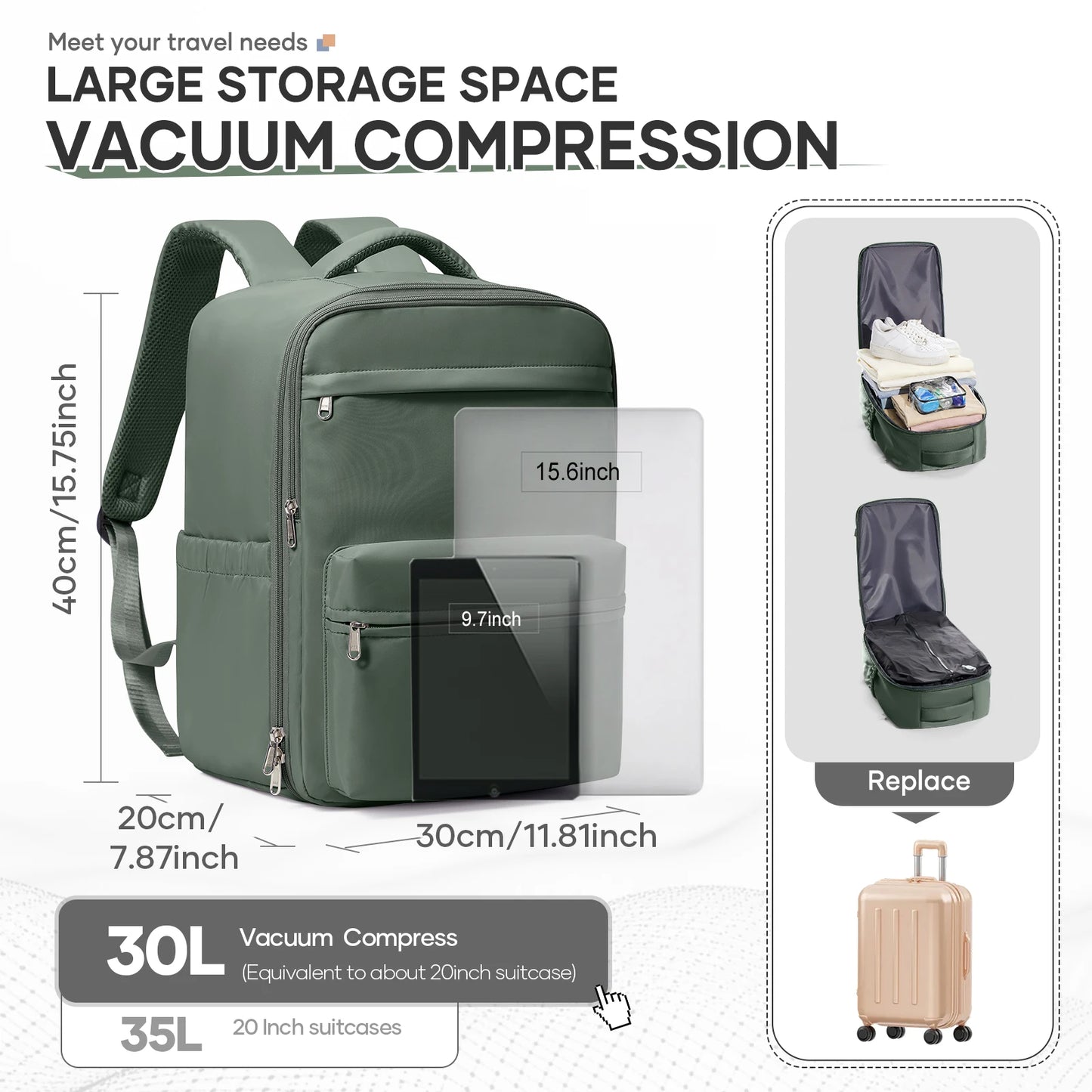 Vacuum Backpack with Pump