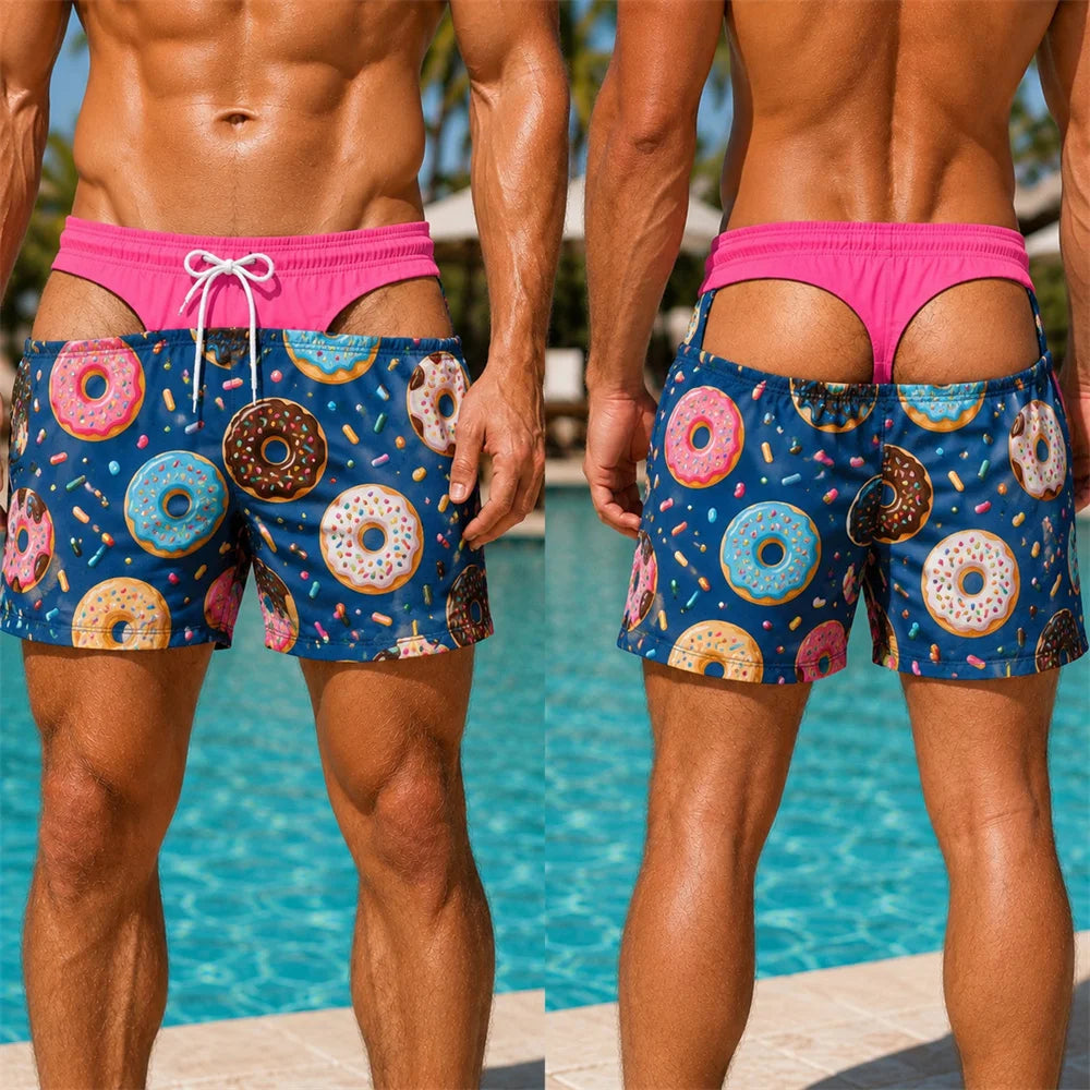 Funny Pattern Swim Trunks